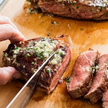 Steaks with Herb Butter