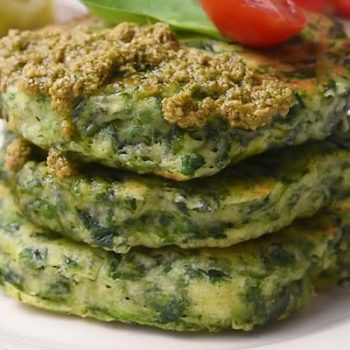 Skillet Spinach Fritters