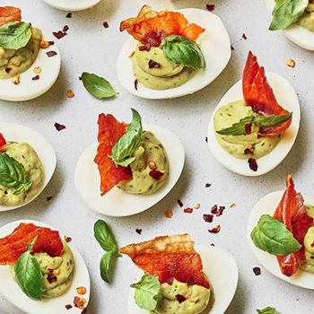 Pesto Deviled Eggs